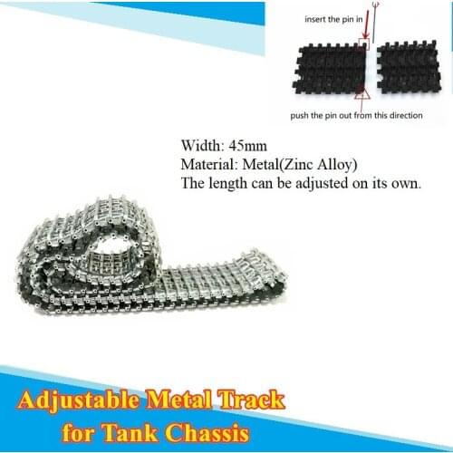 Metal Tracks Caterpillar Crawler Chain 61cm for 3818/3818-1 RC Tank Parts Heng Long 1/16 Tiger I Tank Car Chassis