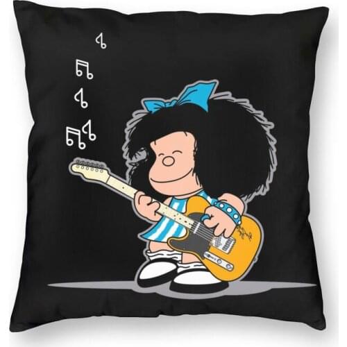 Mafalda Quino Comics Cushion Covers Sofa Decoration Classic Cartoon Manga Square Throw Pillow Case 40x40cm