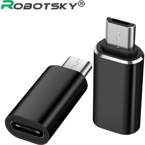 Type C Adapter USB C to Micro USB Cable Alloy Micro USB Male to Type C Female Adapter Converter Connector for Phone Tablet