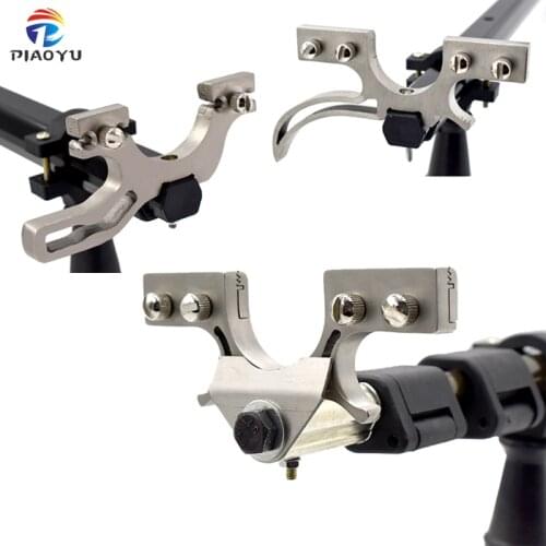 Piaoyu Stainless Steel Catapult Bow Head Telescopic Folding Slingshot Accessories 4 Styles Outdoor Hunting Shooting Tool