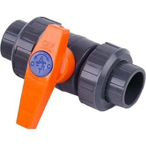 PVC Double-acting Water Supply Ball Valve Plastic Viscose Valve 4 Points 6 Points 1 Inch Double By Making The Ball Valve 40 50 6