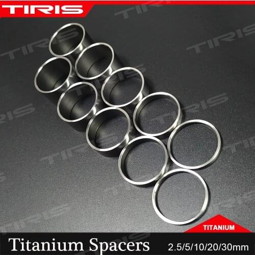 TIRIS Titanium Spacer Washer Headsets Fork Steer Bike 28.6*2.5/5/10/15/20mm