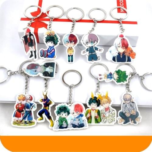 1pc 1pcs Animation Bokuno Hero Bakugou My Hero Acdemic bakugou katsuki Portachiavi Key Holder Keychain Keyrings Pendant