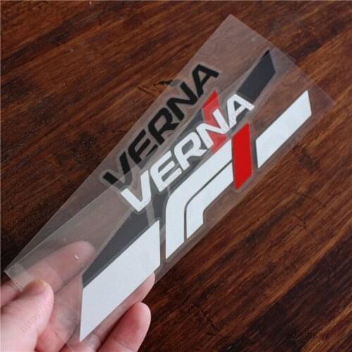 1pc F1 Winner Car Sports Decal Sticker Styling Window Door Bumper Decoration For Hyundai Verna Solaris accessories