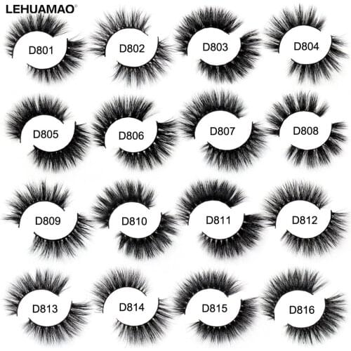 10Pairs/Lot Mink Lashes 3D Mink Eyelashes 100% Cruelty free Lashes Handmade Reusable Natural Eyelashes Popular False Lashes Make