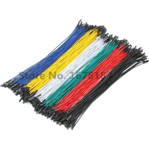 100PCS/LOT 2.54 mm DuPont Wire Connection Wire Jumper 1P Female to Female Male to Female Male To Male 10cm 20 30cm Color