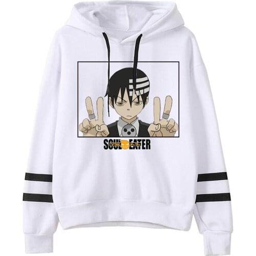 2021 Anime Soul Eater Cosplay Jackets Clothes Casual Pullover Sweats Anime Hoodie Fashion Sweatshirts