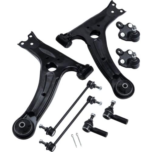 8x Brand New Front Lower Control Arms + Ball Joints Assembly 2003 - 2008 For Pontiac Vibe Sway Bar Link