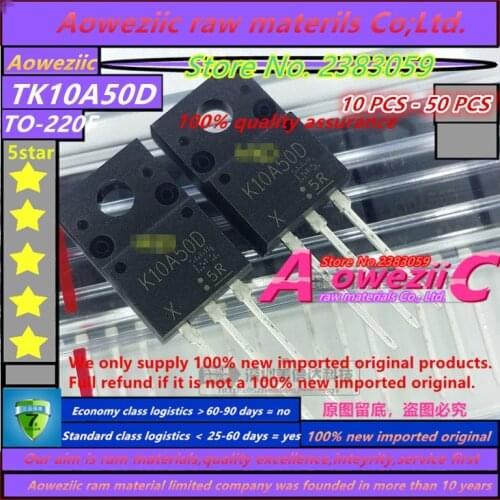 Aoweziic 100% new imported original TK10A50D K10A50D 10A 500V TK13A65D K13A65D 13A 650V TO-220F N-channel MOSFET