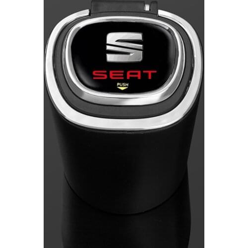 3D logo Car ashtray with LED light car logo Metal Liner For car