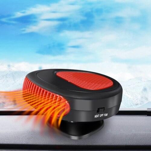 Car Heater Warmer Wind Defrosting Demister Portable 12V 150W Electric Heater Windshield 360 Degree Rotation Heating Fan