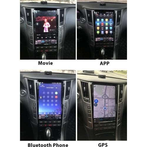 13.8 inch Android car radio With screen DVD multimedia For Infiniti Q50 Q50L Q60 Q60L 2012-2020 GPS navigation auto stereo PX6