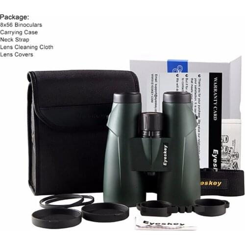 Eyeskey 8x56 HD Binoculars Camping Hunting Bak4 Prism Telescope Optics Waterproof Professional Large Lens