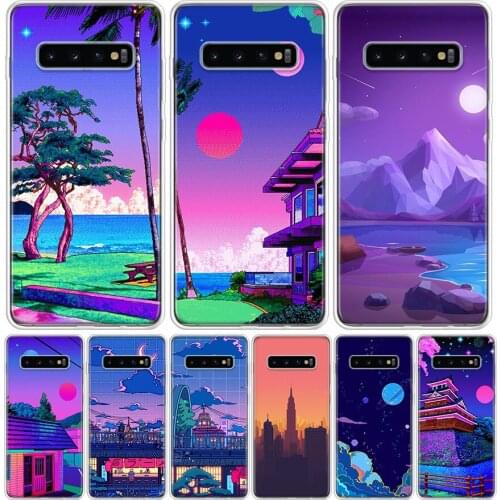 Art Pixel Aesthetic Phone Case for Samsung Galaxy A51 A71 A50 A70 A40 A30 A20E A10 A01 A21 A41 M30S A6 A7 A8 A9 Plus + Cover She