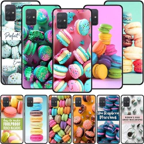 Case for Samsung Galaxy A51 A71 A21s A31 A41 M31 A11 M30s M51 A12 A91 A81 Soft Phone Cover Funda Capa Ice Cream Macaron Food Sac