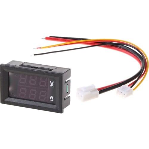 L9BE Digital Voltmeter Ammeter DC100V 10A Panel Amp Volt Voltage Current Meter Tester