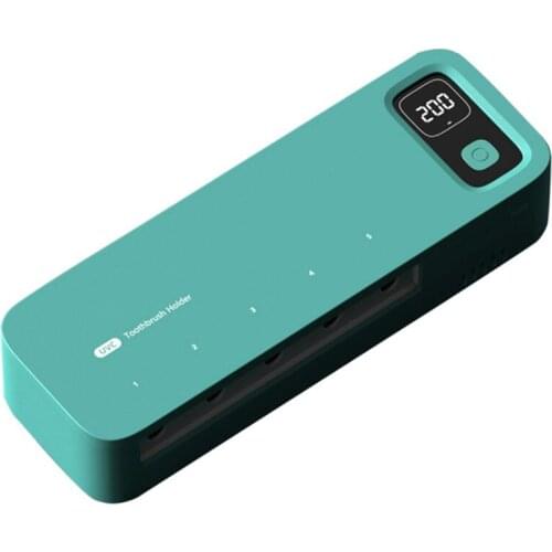 Toothbrush Holder Wall-Mounted Rechargeable and Auto Drying Toothbrush Holder Timing Function Tooth Brush Holder