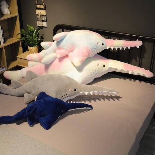 Creative cute serrated shark animal plush pillow kawaii marine animal plush doll home office decoration holiday gift