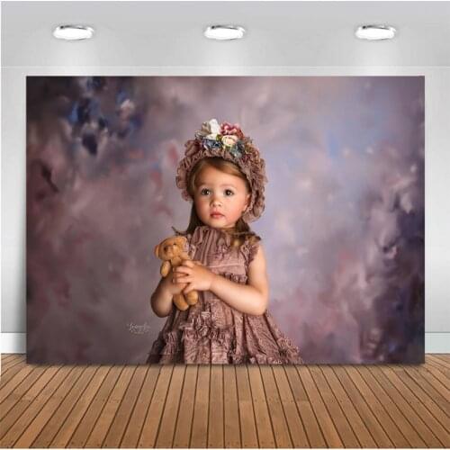 Cute Baby Party Portrait Photography Background Flower Bear Studio Photo Backdrop Room Decoration