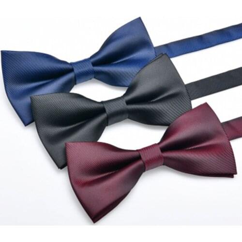 MenS Plaid Pattern Bow Tie Double-Layer Solid Color Matte Plain Collar Flower Flat Bowtie New Fashion Neckwear Handmade Ties