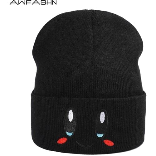 2021New Winter/Autumn Beanie Female Hat Solid Color Fashion Warm Hat Mens Knitted Hat Skull Cap Adult Cover Head Cap For Men