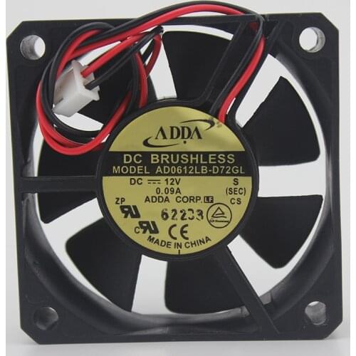 New original AD0612LB-D72GL 6015 12V power supply silent cooling fan