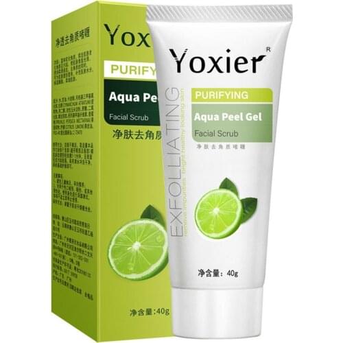 Exfoliating Facial Scrub Peeling Moisturizing Gel Lemon Vitamin C Detox And Cleans All Skin Peeling Gel