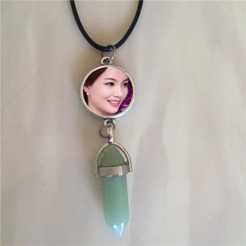 Sublimation necklaces pendants for women six corner pillar fashion woman pendants hot transfer jewelry customizable supplies