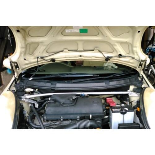 For 2002-2010 Nissan MARCH K12 hatchback Front Bonnet Hood Modify Gas Struts Carbon Fiber Spring Damper Lift Support Absorber