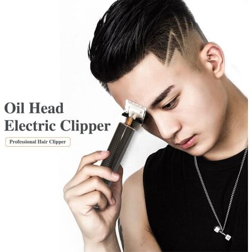 Professional T9 Trimmer USB Rechargeable Cordless Oil Head Shaver Trimmer 0mm Barber Accessories Electric Haircut Machine