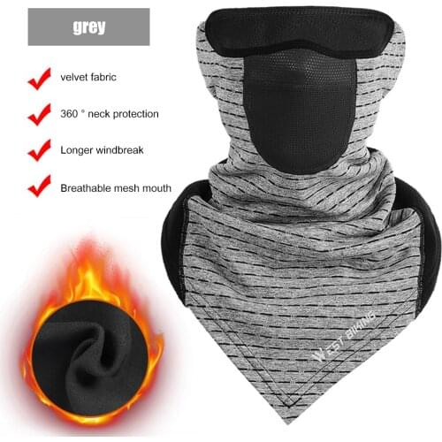 Neck Scarves Mask Windproof Outdoor Face Bandana Winter Cycling Triangle Warm Portable Waterproof Cycling Elements