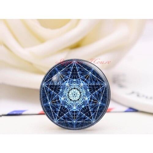 Handmade Round star photo glass Cabochons, Jewelry Finding Cameo Pendant Settings, (F078-1555)