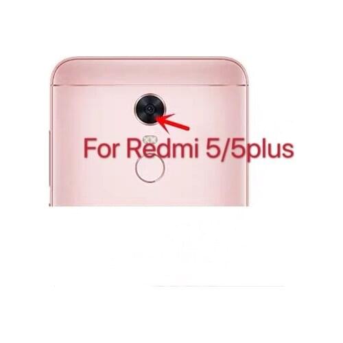 2pcs for Xiaomi Redmi 5/ Redmi 5 Plus Camera Glass Lens Back Rear Camera Glass Lens with Glue Replacement Repair Spare Parts