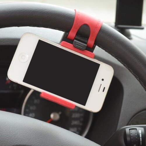 Universal Car Steering Wheel Mobile Phone Holder Mount Buckle Socket Holder for Mi8 SE 6X Mi6 Mi A1 Mix 2S GPS Stands