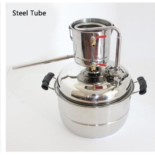 Wine Distiller Pure Dew Equip Household Brewing Equipment Steaming Wine Copper/Steel Coil Distiller