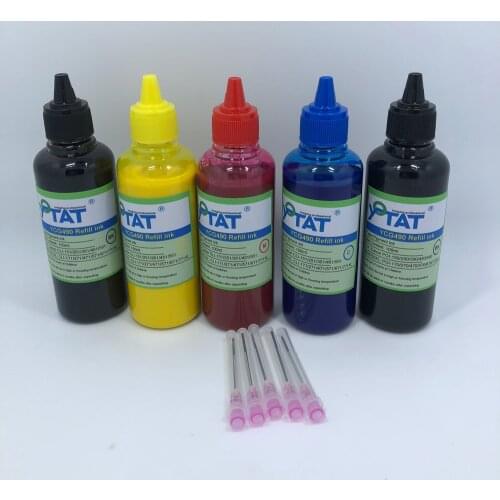 YOTAT 5*100ml C/M/Y/K/PBK PIGMENT Ink For CANON PGI-150 PGI-250 PGI-450 PGI-550 PGI-650 PGI-270 PGI-470 PGI-570 PGI-670
