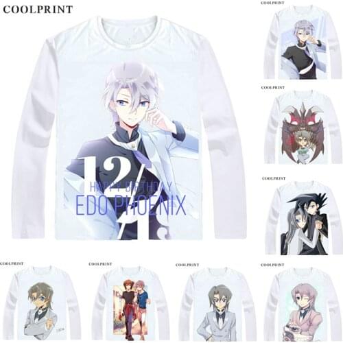 Edo Phoenix Aster Phoenix Ed T Shirt Yu-Gi-Oh GX Duel Monsters Generation Next T-shirt Casual Vintage TShirt Long Sleeve Shirts