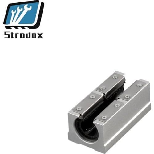1-4pcs SBR12LUU SBR16LUU SBR20LUU SBR25LUU SBR30LUU SBR40LUU Linear lengthened opening slider rail sliding bearing block for CNC