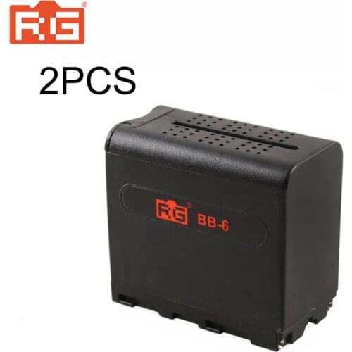 2Pcs BB-6 DV-96/112/160/216 6pcs AA Battery Case Pack Power as NP-F970 F750 F550 for LED Photography lights VIDEO LIGHT Panels