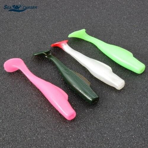 3pcs Fish shape lure 50mm 3.4g Soft Baits Artificial Minnow Fishing Lures Deepwater fishing fish Sea Goby Grubs Tack