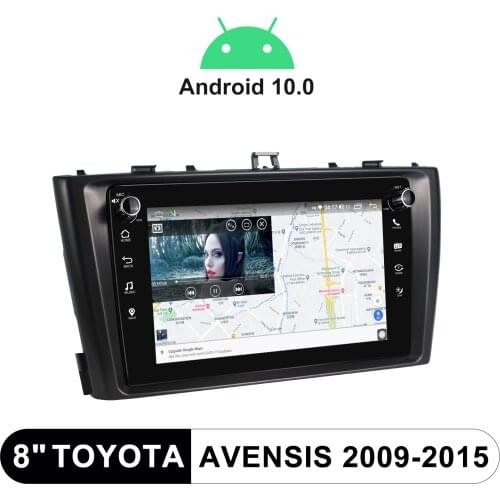 8 Inch Car Video Player GPS Naviagtion CarPlay Fast Boot Android 10.0 1280*720 IPS Head Unit 4G HD For Toyota Avensis 2009-2015