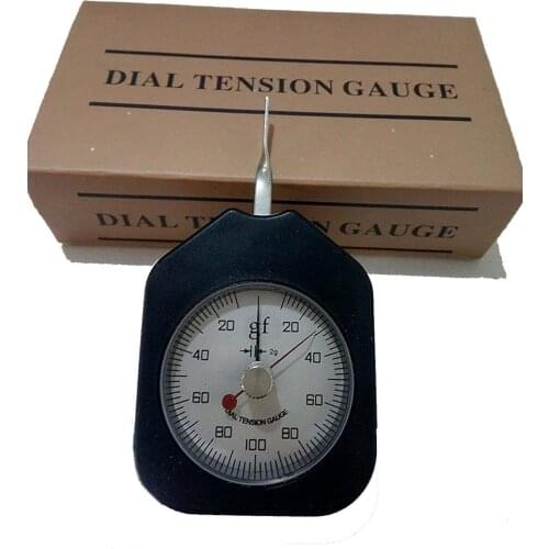 Analog Tension Gauge Meter Tester Double Pointer 100G with Division Value 5g Pulling Force Test
