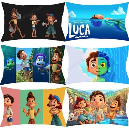 Disney Pixar Luca Cushion Cover Pillowcase Print Pillow Case Decor Sofa Throw Pillows Room Pillow Cover Decorative Wholesale
