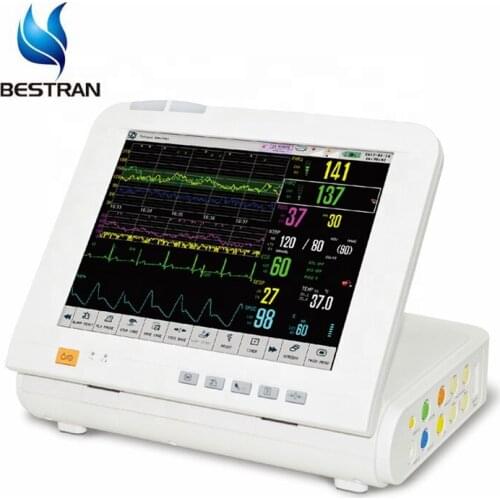 BT-FM02 hospital 12.1" Folding-up Color touch screen fetal heart mother price of monitor Fetal & Maternal Monitor