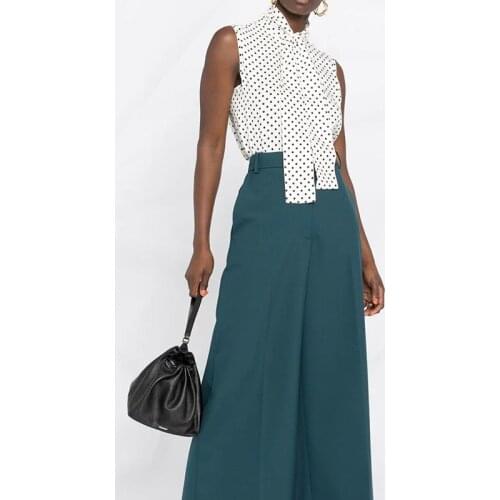 JINGZHI Stand-up Collar Blouses