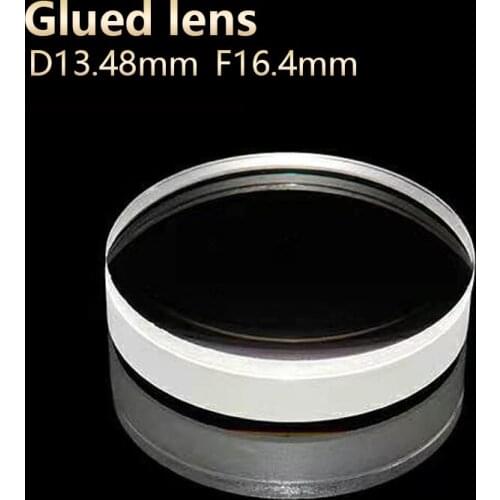 Glue lenses Microscope eyepiece telescope Achromatic DIY Photo agglutination stage lights D13.48mm F16.4mm