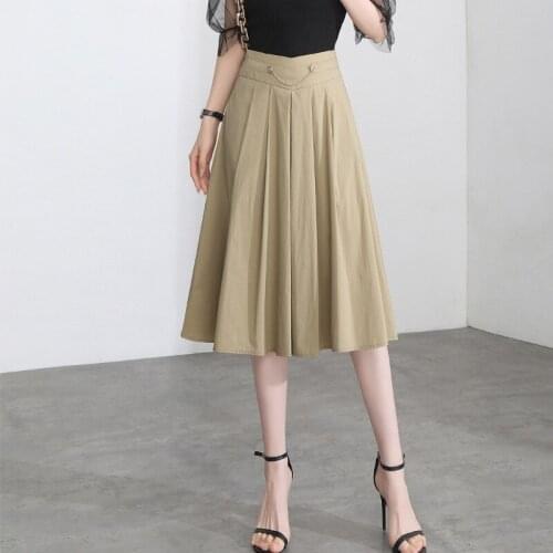 Женские юбки в складку KUANGNAN China At AliExpress