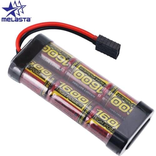 MELASTA 2/3A 7.2V 1600mAh 6-Cells NIMH Battery Pack with Traxxas discharge Connector for TRA2925 Series traxxas 1/16 RC cars