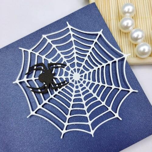 Spider And Web Metal Cutting Dies Scrapbooking Embossing Folders for DIY Album Card Making Craft Stencil Greeting Photo Paper