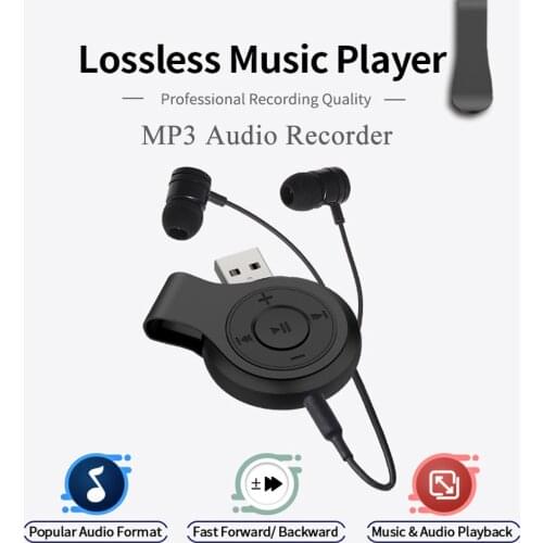 Mini Voice Activated Recorder Slim USB Flash Drive 512kbps 26Hrs Recording USB Pen Digital Audio Voice Recorder MP3 Player